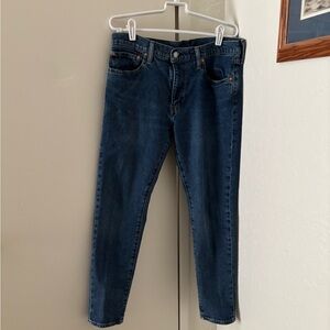 Levi's Blue Slim Jeans Essential Style length 30” and lot is 512